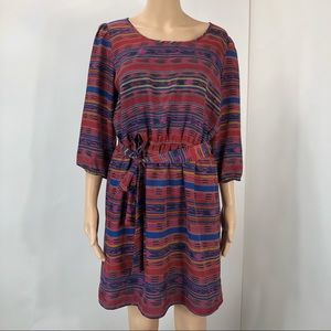 BeBop multicolored large long sleeve dress (#24)
